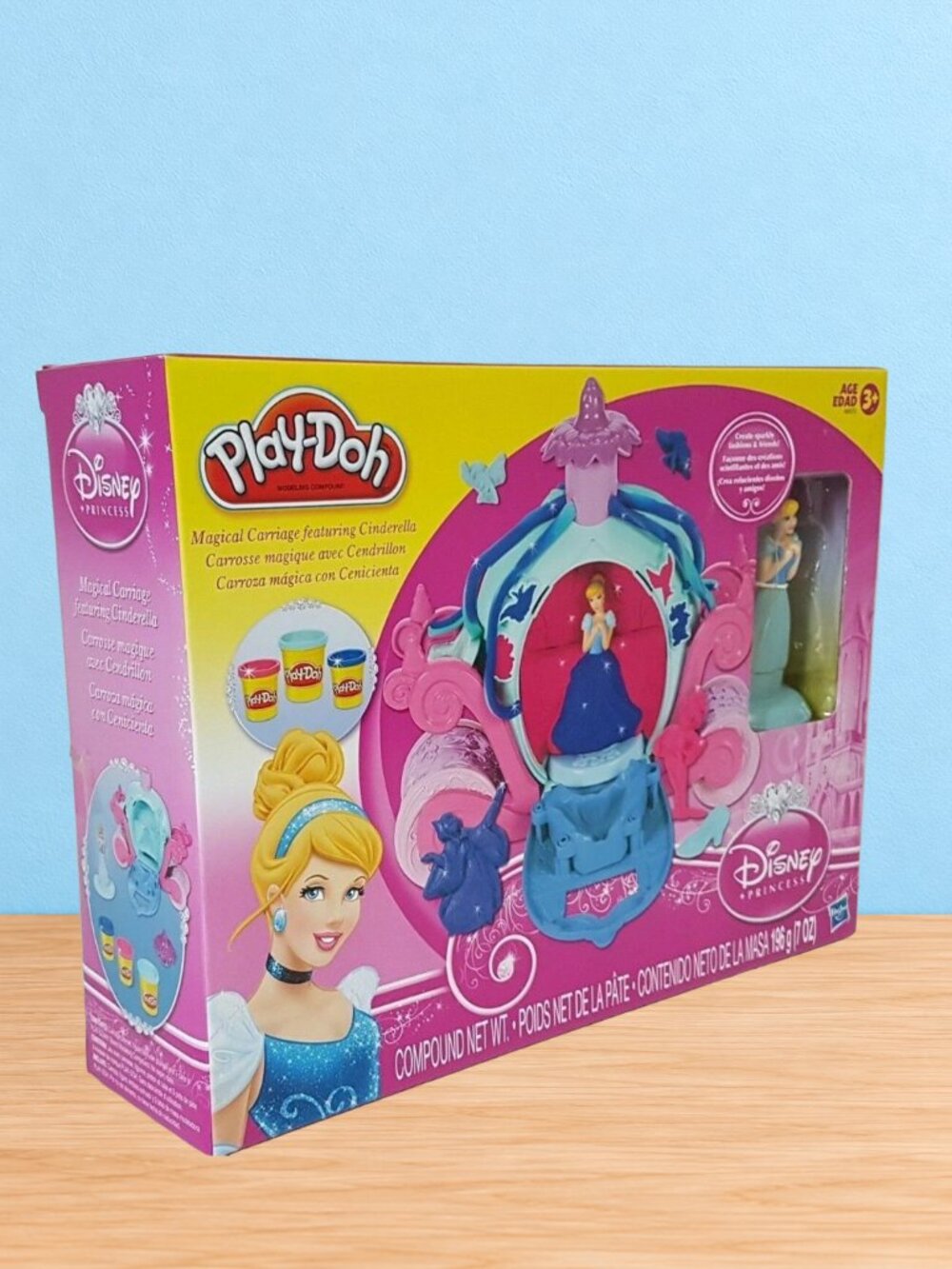 PLAY-DOH Cinderella's Carriage  Disney Princess Play Set New - CORNER DAMAGED